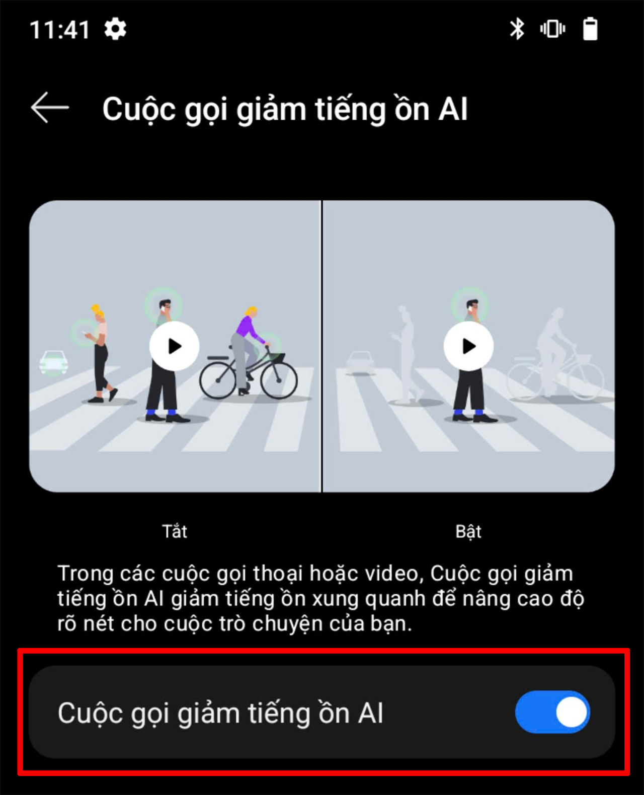 Cách loại bỏ tiếng ồn trong cuộc gọi bằng AI trên realme C65s