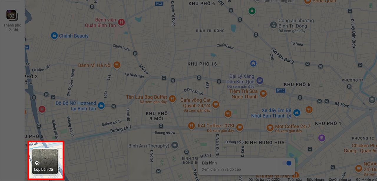 Cách xem kẹt xe trên Google Maps