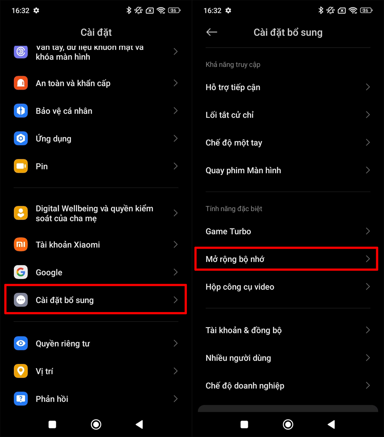 Cách mở rộng RAM trên Redmi 14C Cách mở rộng RAM trên Redmi 14C