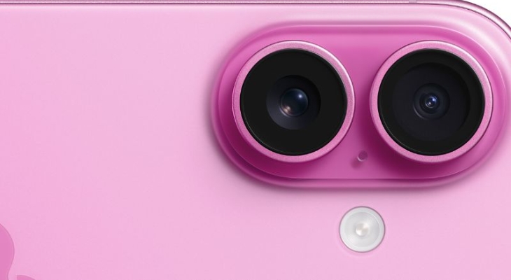 Hệ thống camera kép trên iPhone 16 thường