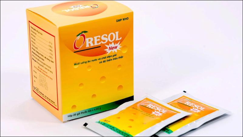 Oresol là sản phẩm được sử dụng rộng rãi để bù nước và điện giải