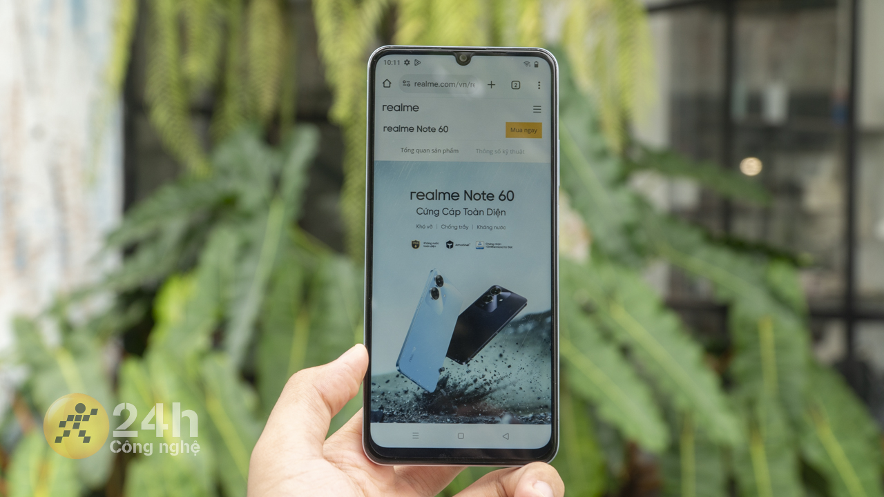realme Note 60 vừa được trang bị màn hình lớn, vừa có chất lượng hiển thị tốt.