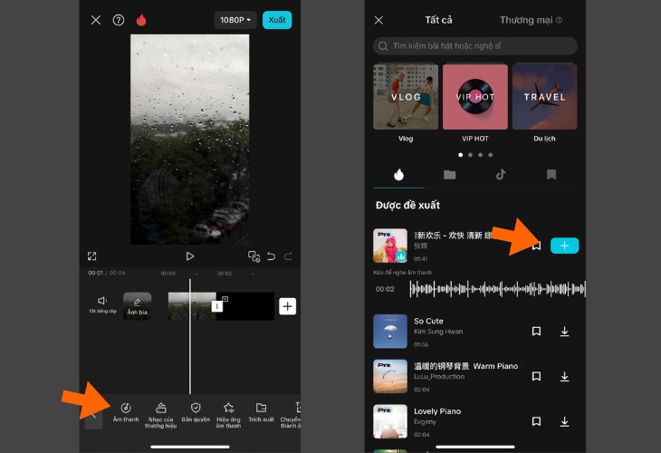 Bạn có thể thêm nhạc vào video dễ dàng trên CapCut