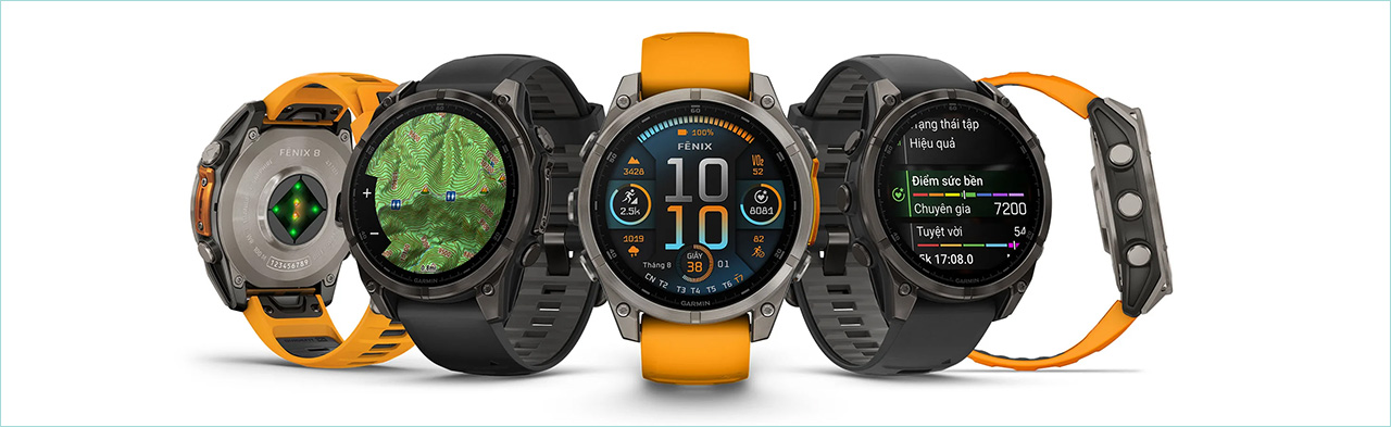 Garmin Fenix 8 series có nhiều tùy chọn kích thước và khung viền