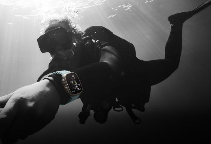 Apple Watch Ultra 2 có khả năng chống nước dưới độ sâu lên đến 100m