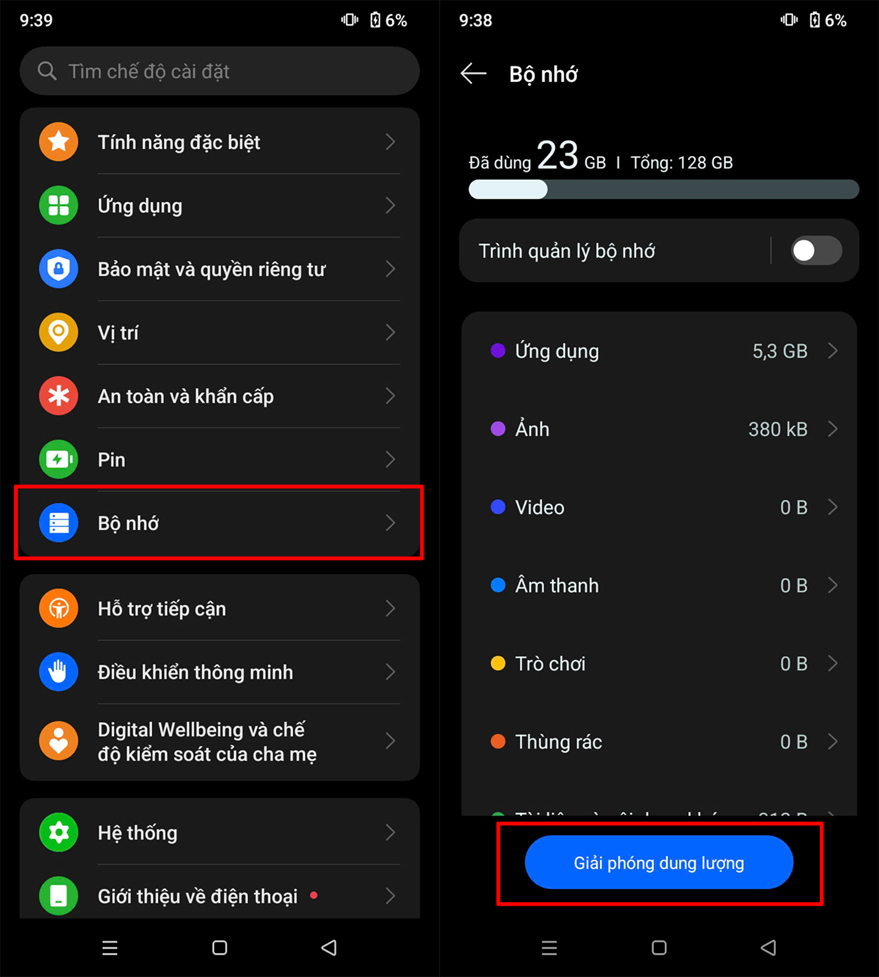 Cách dọn dẹp rác trên realme Note 60 Cách dọn dẹp rác trên realme Note 60