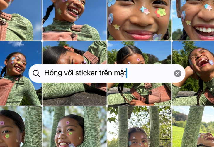 Với Apple Intelligence, bạn có thể nhập mô tả để tìm kiếm hình ảnh trong album dễ dàng