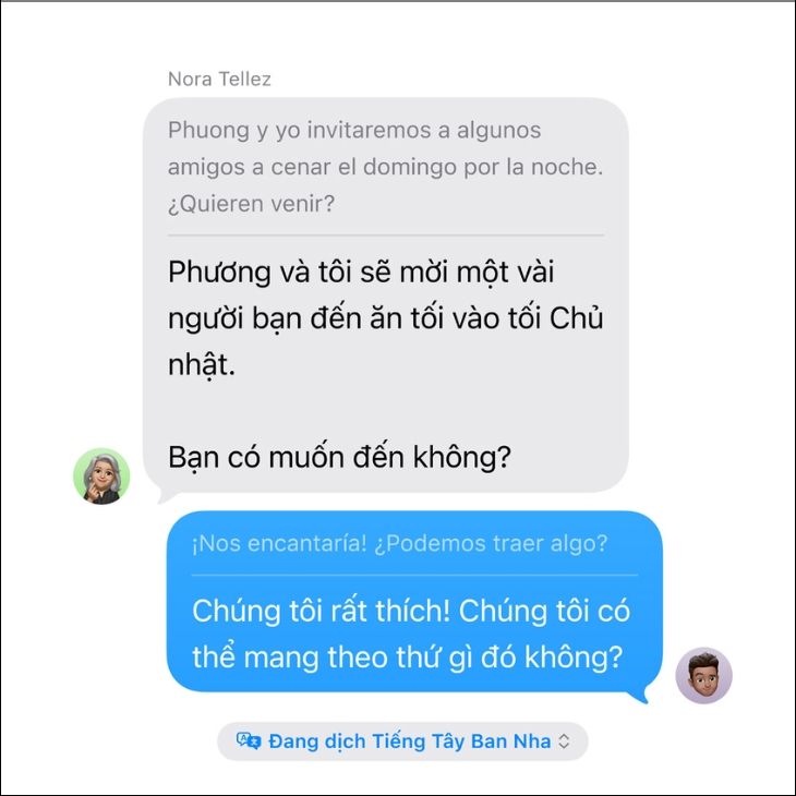 Apple Intelligence hỗ trợ dịch trực tiếp ngay khi đang hội thoại