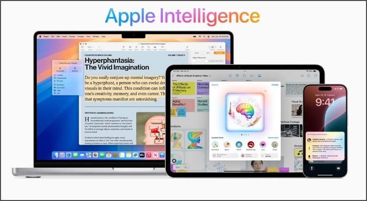 Apple Intelligence là hệ thống trí tuệ nhân tạo (AI) được tích hợp vào các thiết bị Apple