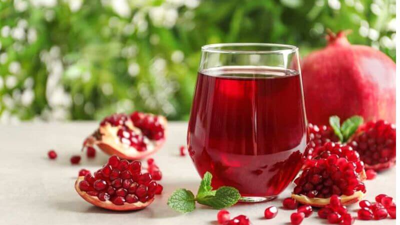 Nước ép lựu là thức uống phổ biến và rất được ưa chuộng