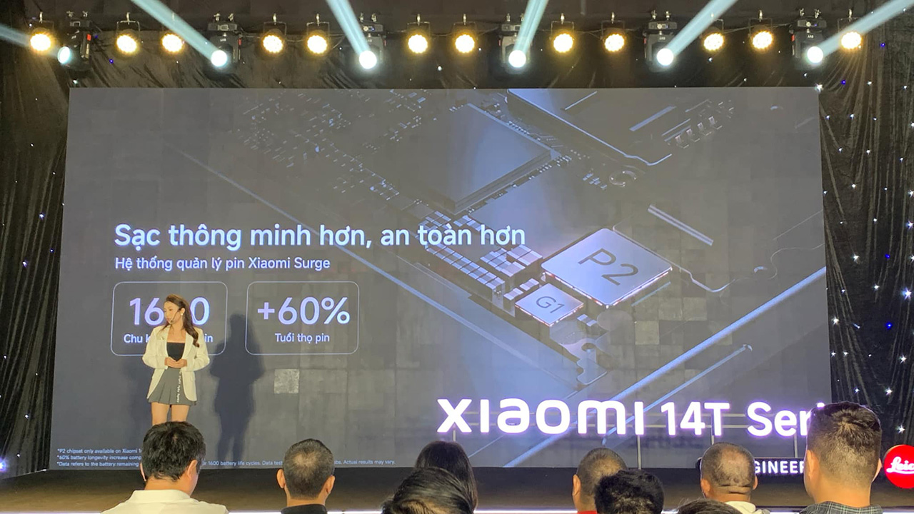 Hệ thống quản lý pin thông minh Xiaomi Surge trên Xiaomi 14T Series