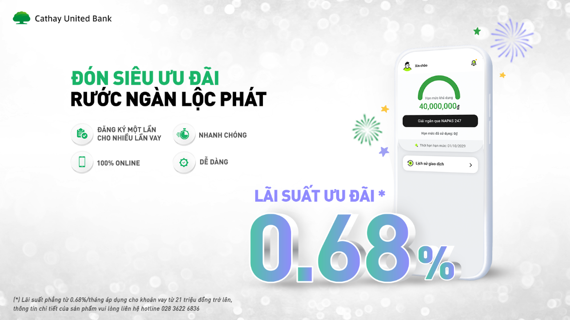 Vay Tiêu Dùng Tiện Lợi Qua App Ngân Hàng Cathay United Bank Tại Điện Máy Xanh