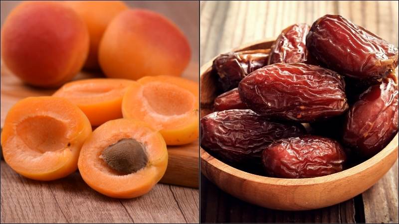 Quả mơ và quả chà là là những loại trái cây rất tốt cho mẹ sau sinh