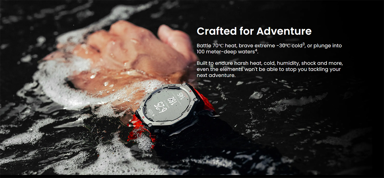 Khả năng bảo vệ của Amazfit T-Rex 3 đạt chuẩn quân đội với nhiều chứng nhận khác