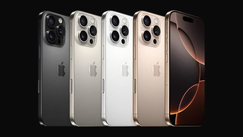 iPhone 16 Pro Max và iPhone 16 Pro đều có bộ sưu tập màu sắc giống nhau