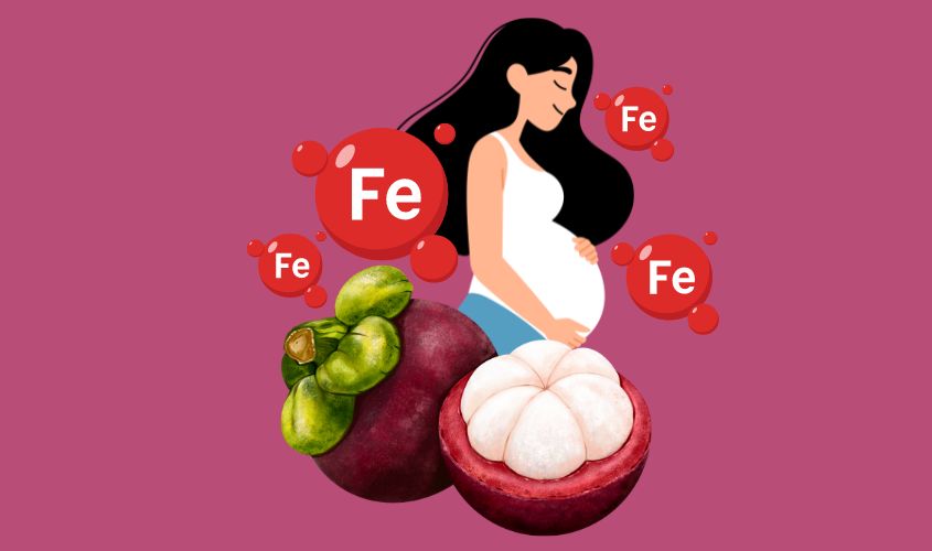 Hình ảnh mô tả cho tác dụng bổ sung sắt của trái măng cụt