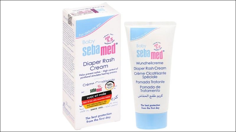 Kem Sebamed dùng để ngừa hăm tã và giúp bảo vệ da cho bé