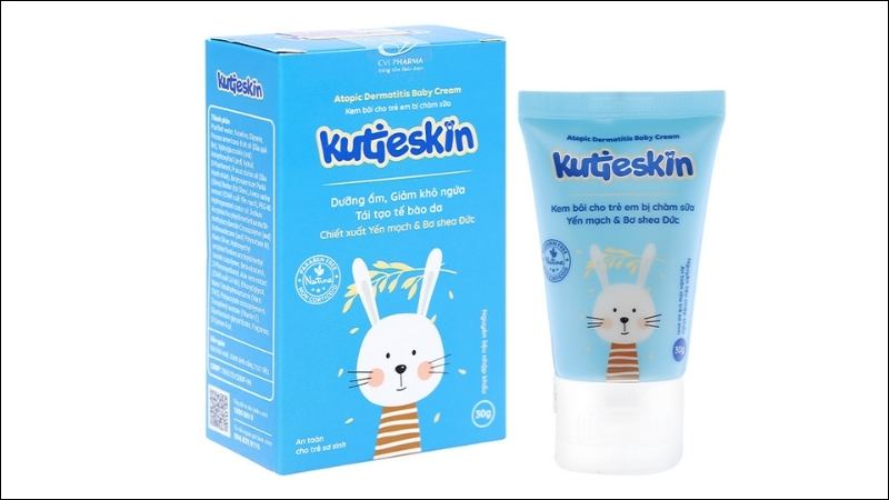 Kem bôi Kutieskin trị chàm sữa, dưỡng ẩm và mang lại cảm giác dễ chịu cho bé
