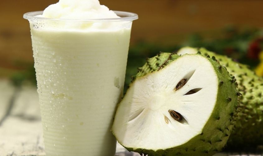 Hình ảnh thể hiện sinh tố mãng cầu