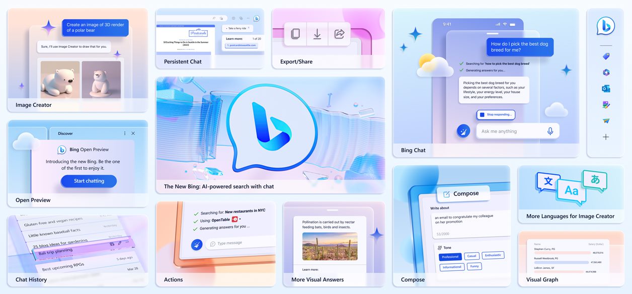 Bing AI cập nhật tin tức, sự kiện nhanh chóng