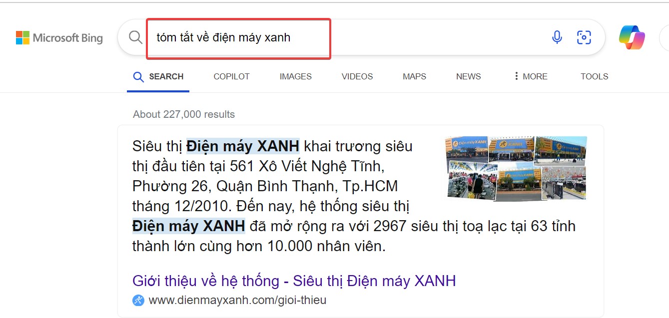Nhập thông tin cần tìm vào thanh tìm kiếm