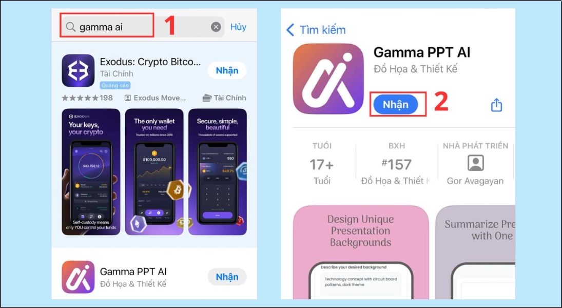 Cách tải Gamma AI trên điện thoại