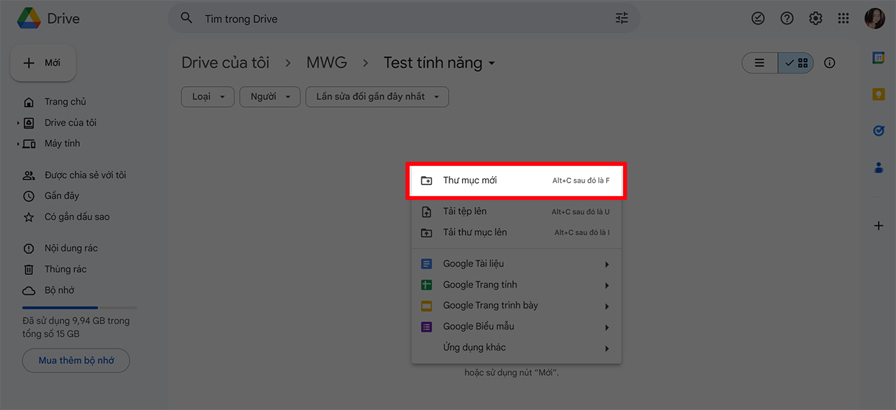 Cách copy file từ Google Drive khác về Drive của mình