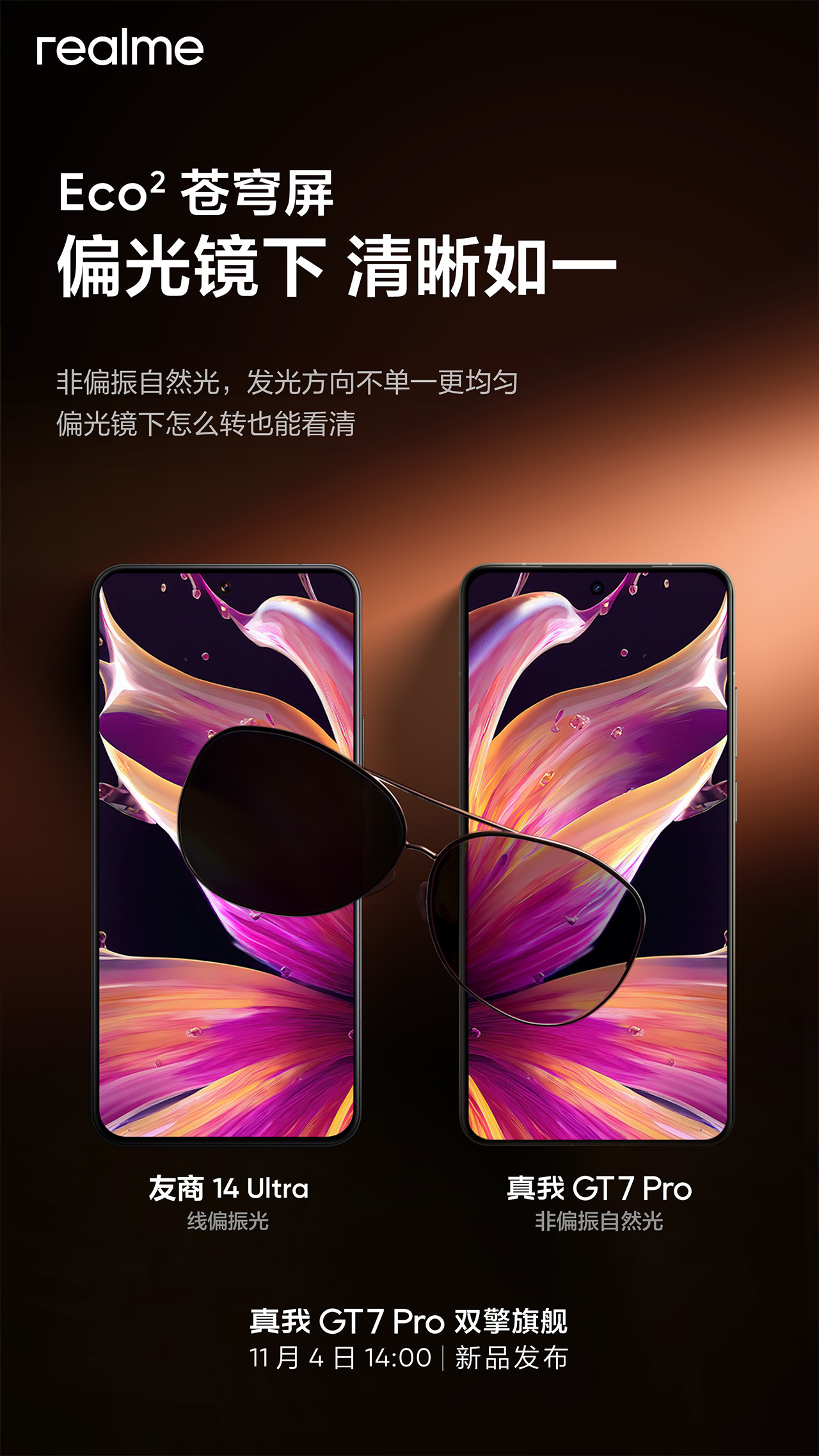 Màn hình trên realme GT 7 Pro sẽ có cấu tạo như lớp kính phân cực