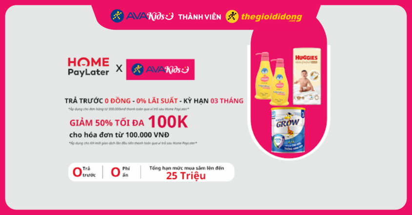 Homepay Later tại AVAKids