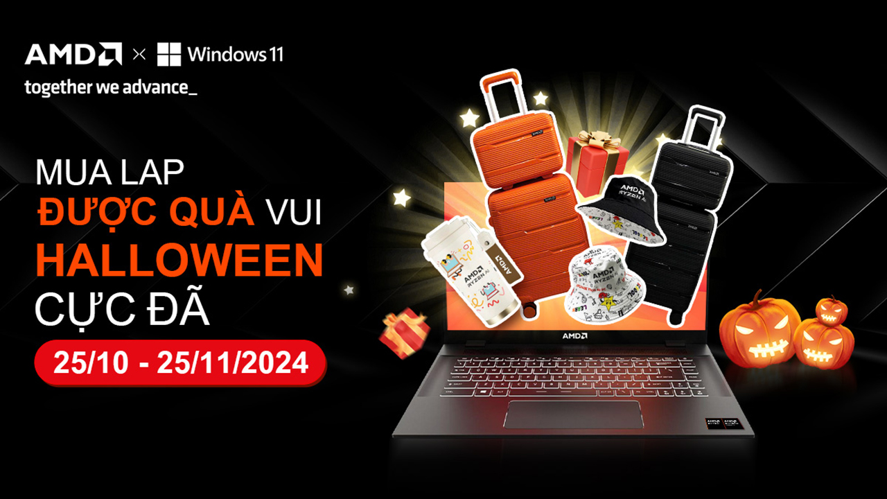 Mua laptop AMD nhận quà cực dễ, combo ly + mũ AMD Ryzen AI đang chờ bạn Mua laptop AMD nhận quà cực dễ, combo ly + mũ AMD Ryzen AI đang chờ bạn