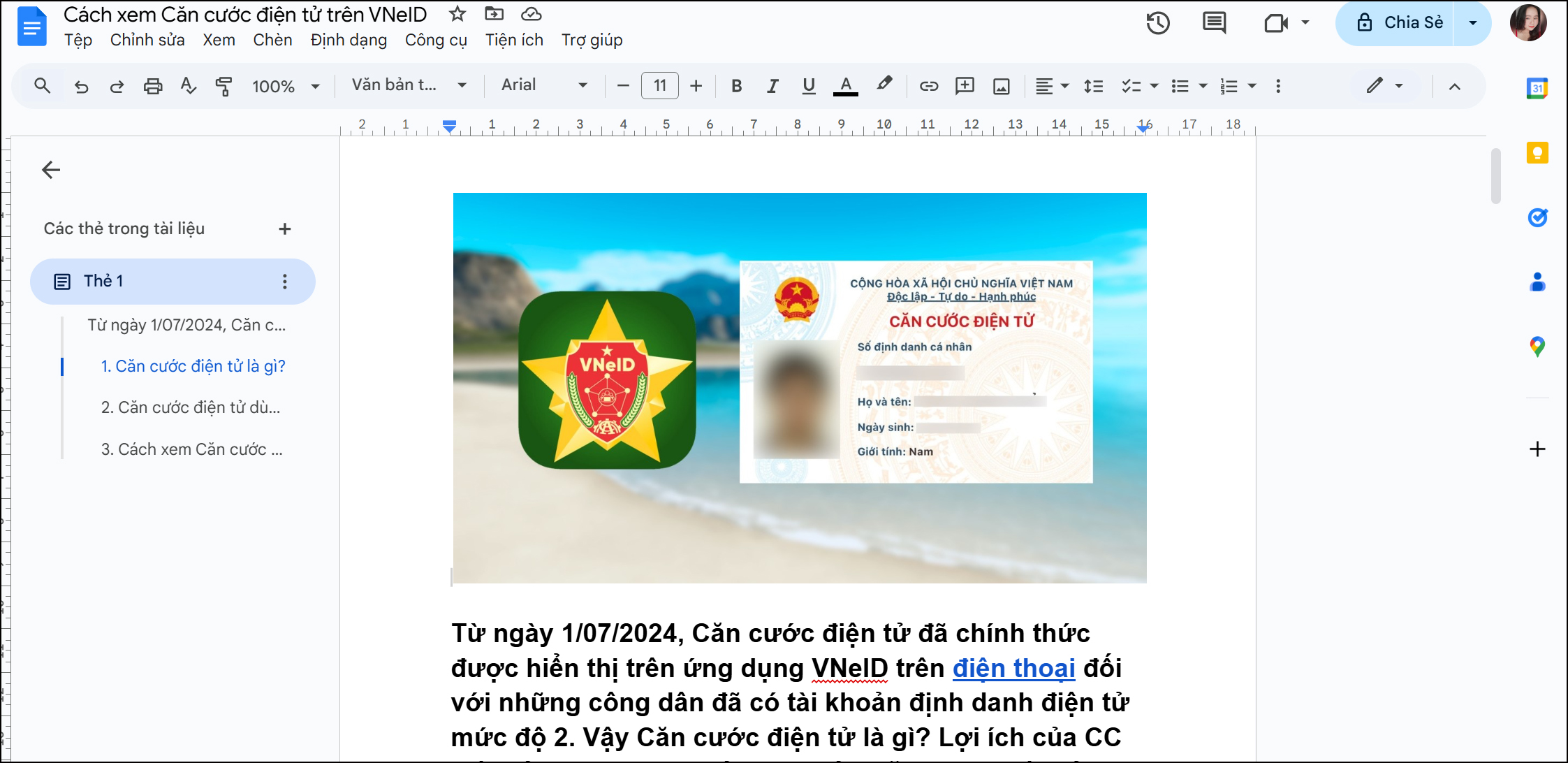 Cách đánh số trang trong Google Docs