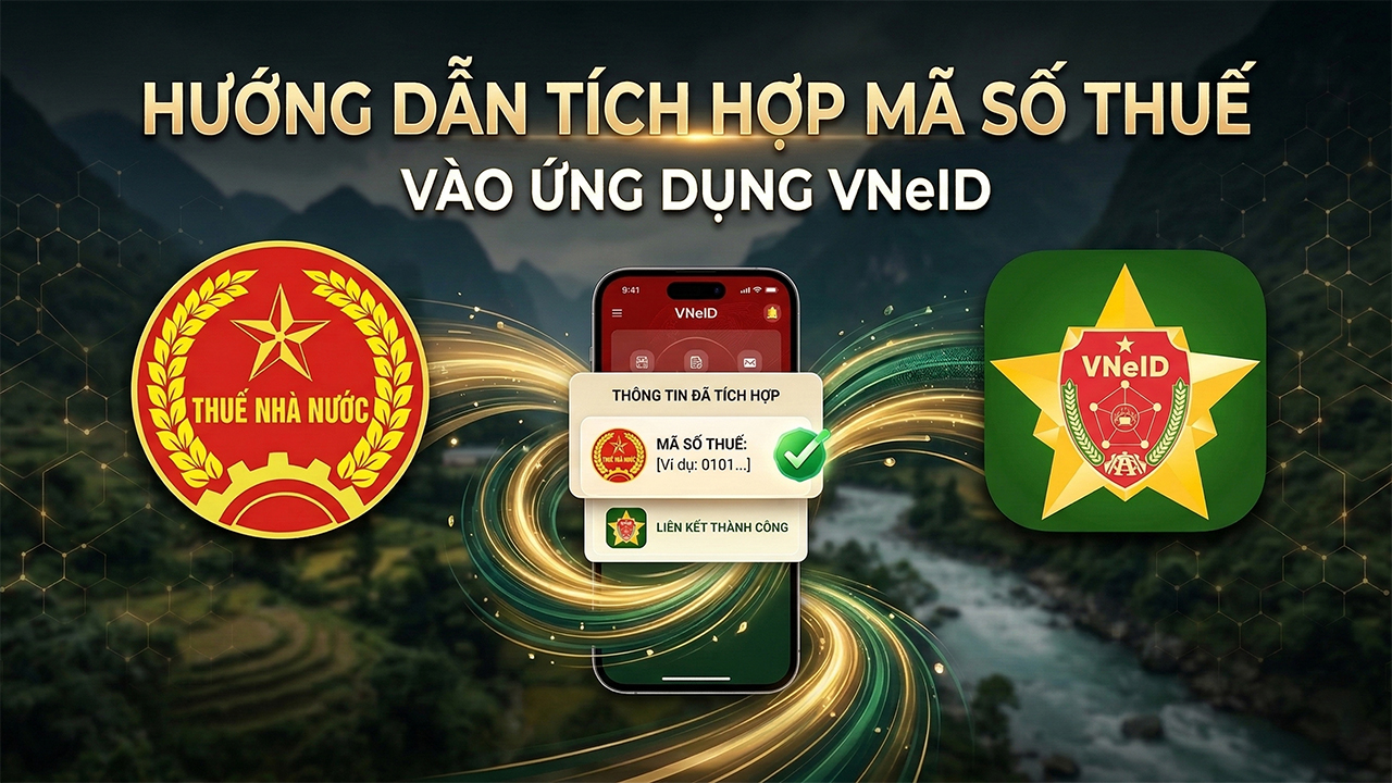 Cách tích hợp mã số thuế vào VNeID