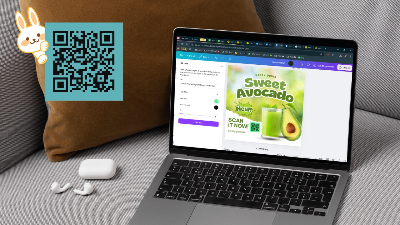 Cách tạo mã QR code trong Canva