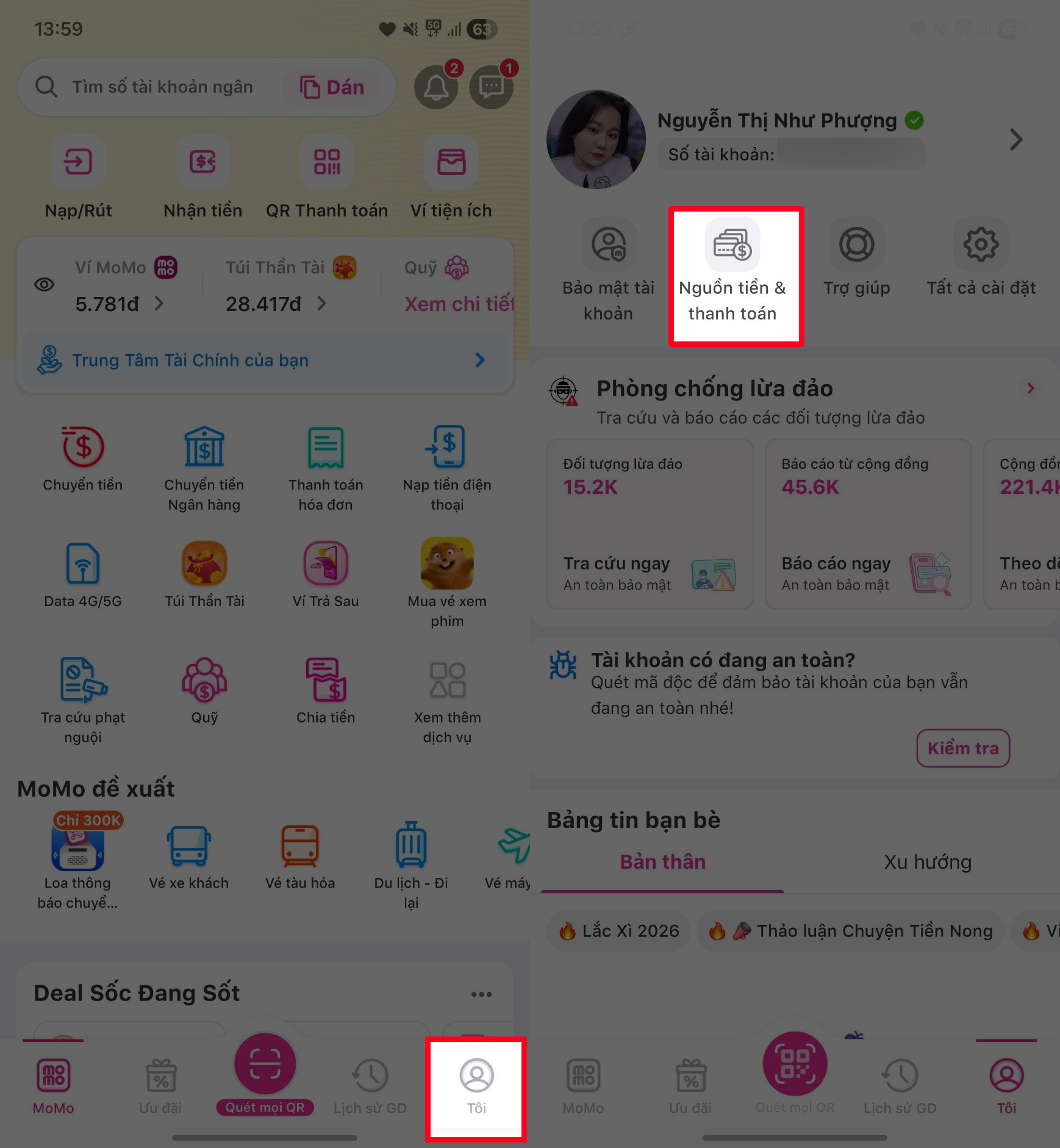 Cách hủy thanh toán app trên Momo