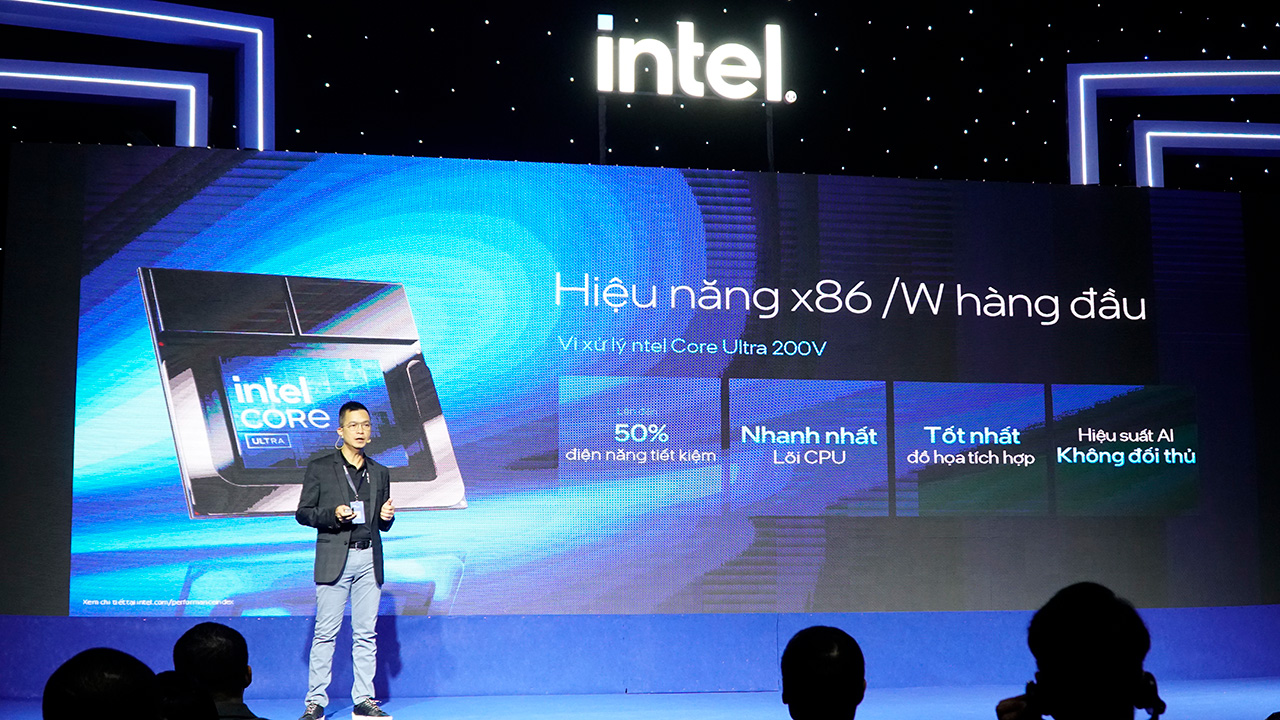 Hiệu năng xử lý hàng đầu trên Intel Core Ultra 200V Hiệu năng xử lý hàng đầu trên Intel Core Ultra 200V