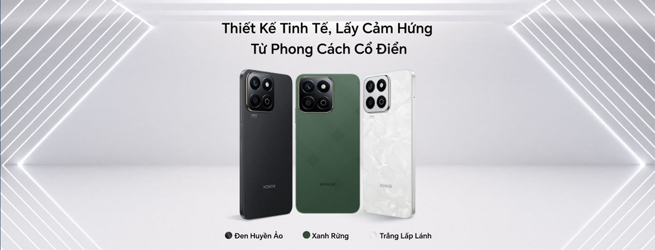 Thiết kế tinh tế và cổ điển của HONOR X7c 