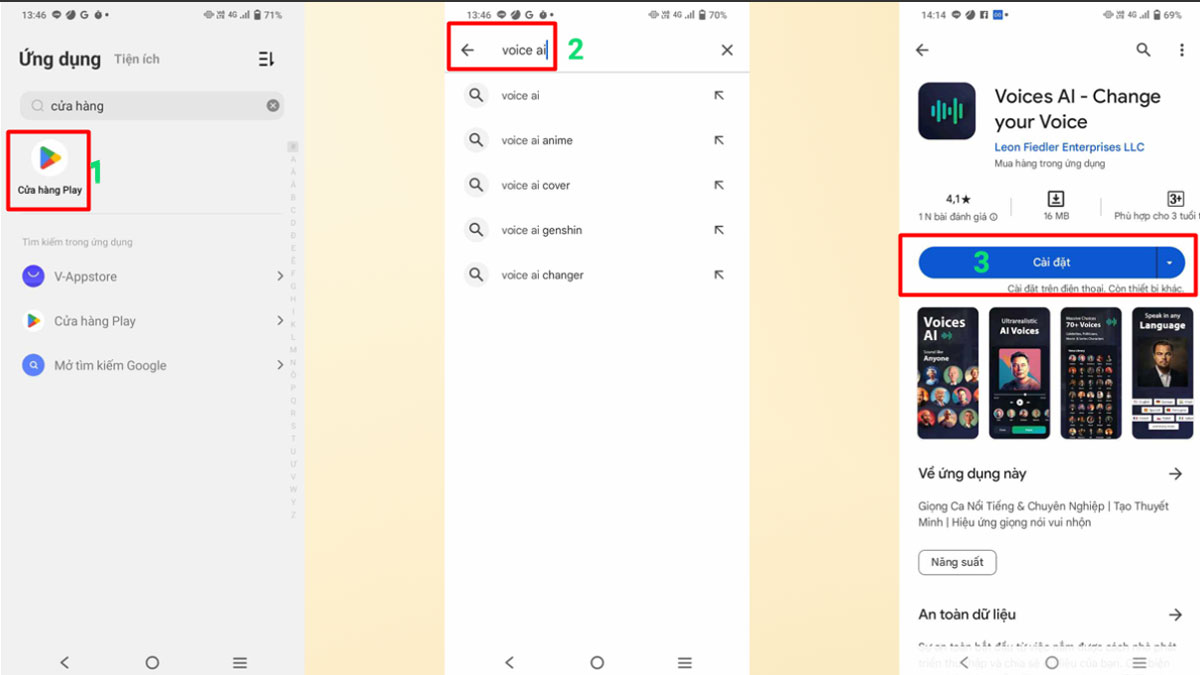 Cách tải và sử dụng Voice AI trên điện thoại Android