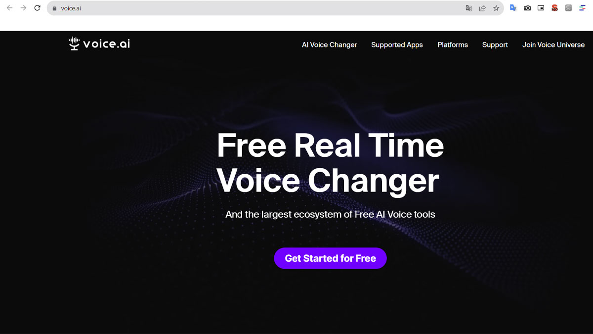 Nhấp chọn Get Stared For Free để tải về laptop hoặc PC