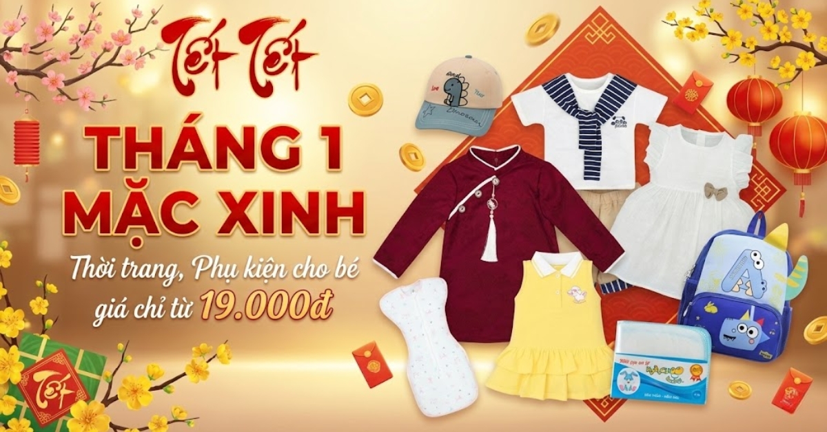 Tháng 1 mặc xinh - Bé đón năm mới