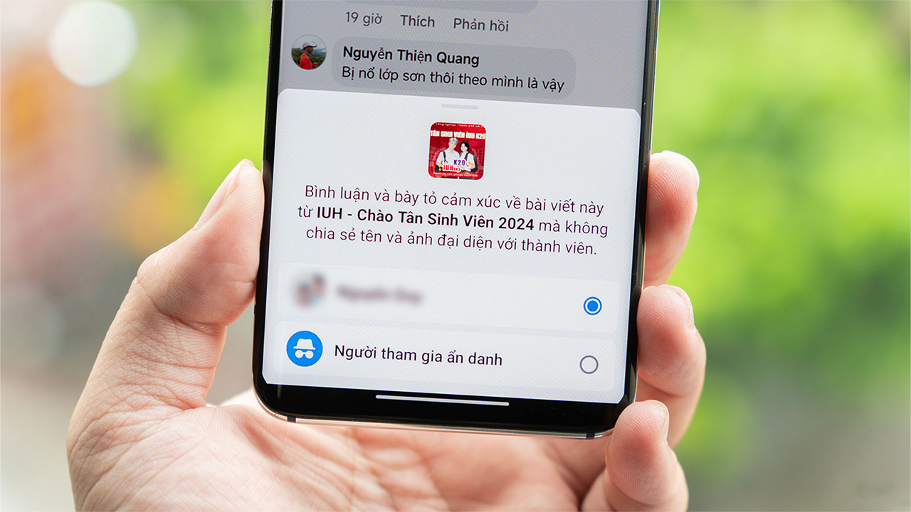 Cách bình luận ẩn danh trên Facebook