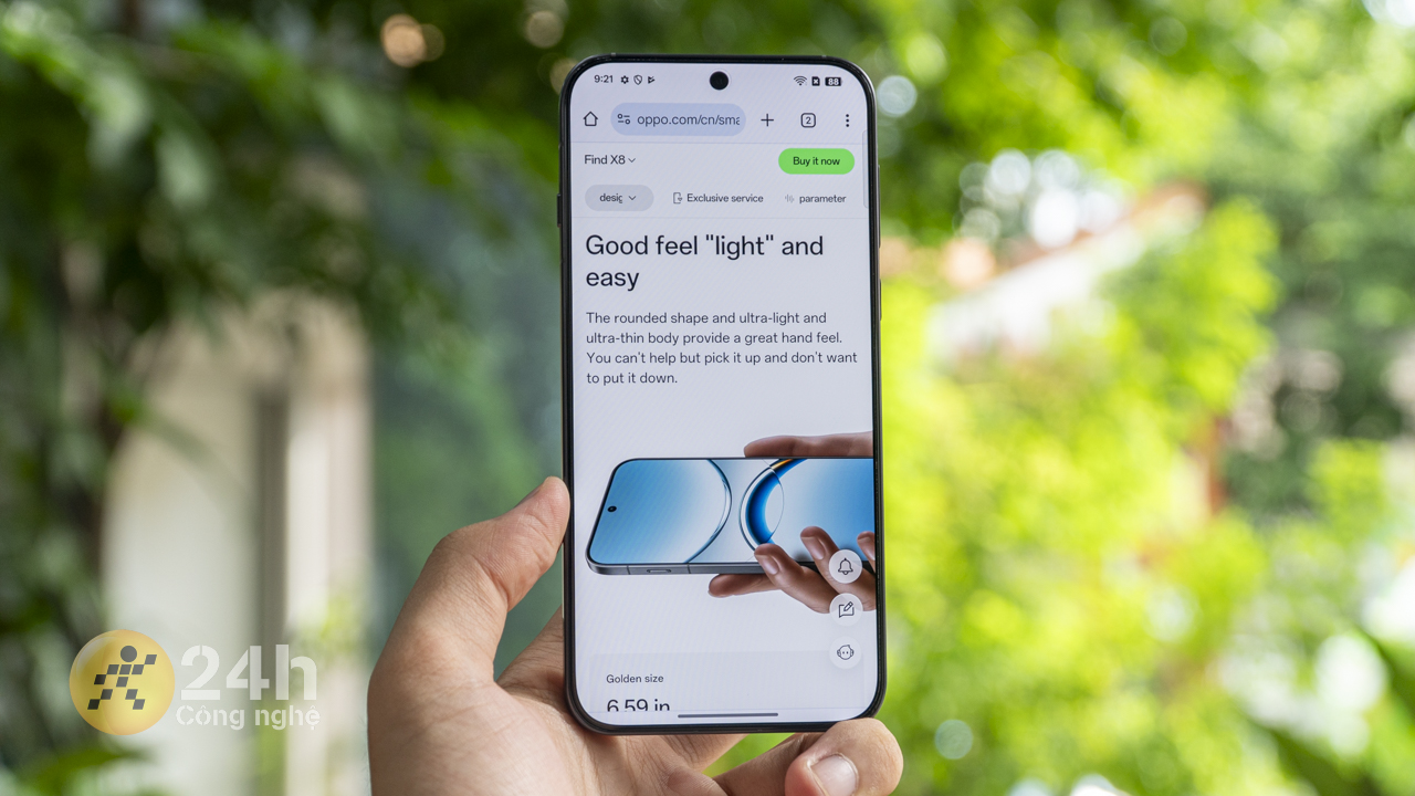 OPPO Find X8 với chip Dimensity 9400 có thể đáp ứng tốt hầu hết nhu cầu sử dụng của người dùng. OPPO Find X8 với chip Dimensity 9400 có thể đáp ứng tốt hầu hết nhu cầu sử dụng của người dùng.