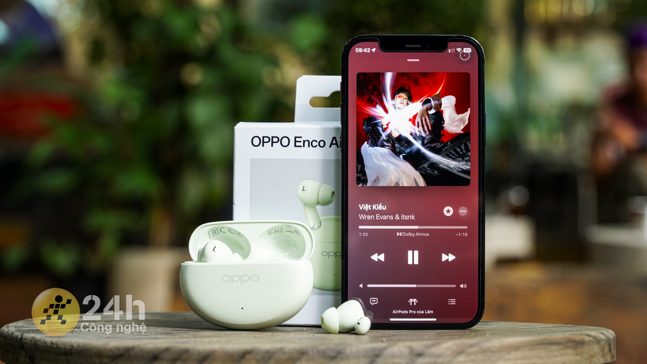 OPPO Enco Air4 có chất âm ổn cùng khả năng chống ồn tốt.