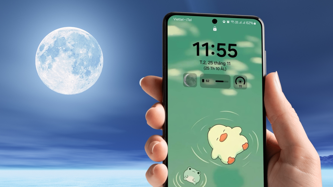 Cách xem chu kỳ trăng trên điện thoại