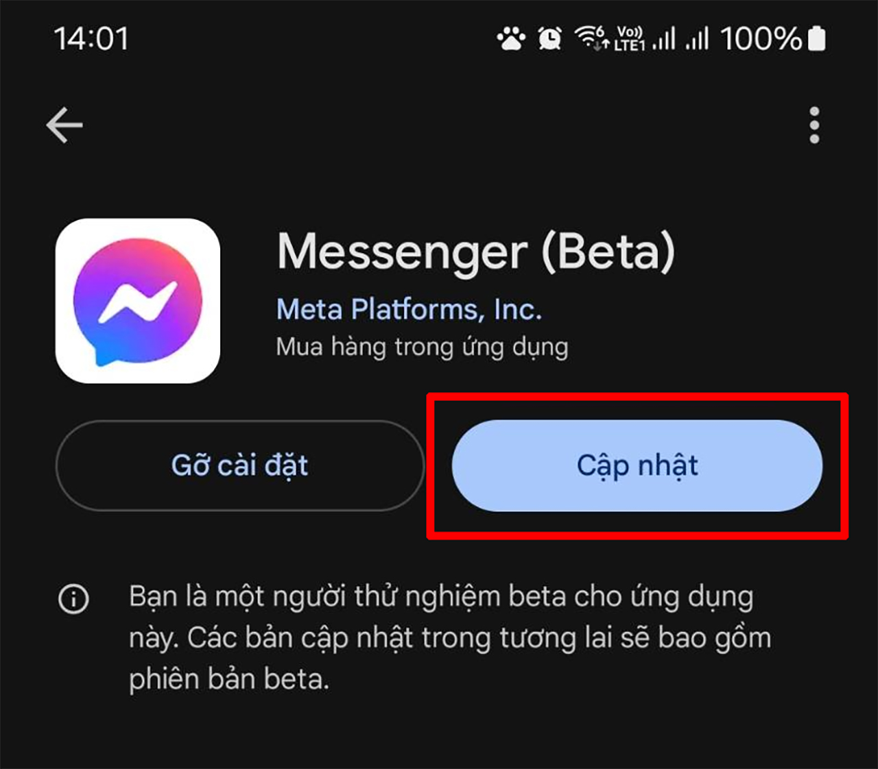 Cách dịch tin nhắn trên Messenger