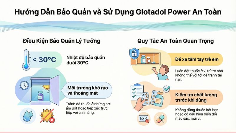 Cách bảo quản thuốc Glotadol Power Cách bảo quản thuốc Glotadol Power