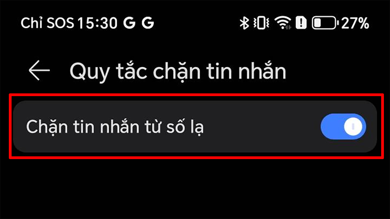 Cách chặn tin nhắn rác từ số lạ trên HONOR X7c