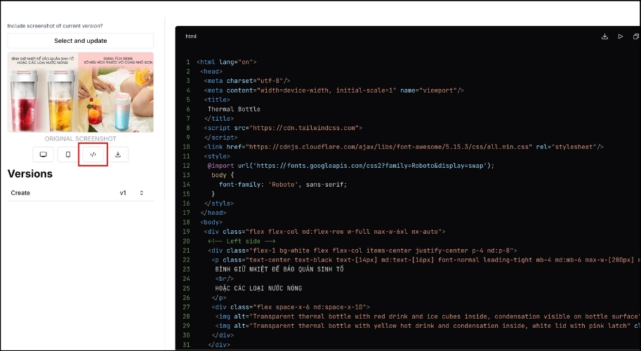 Cách chuyển hình ảnh sang code bằng Blackbox AI