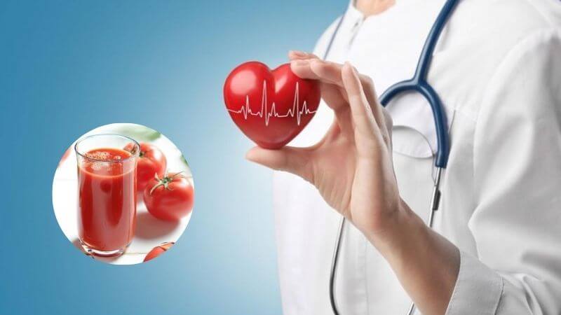 Uống nước ép cà chua giúp giảm nguy cơ mắc các bệnh tăng huyết áp, bệnh mỡ máu và xơ vữa động mạch