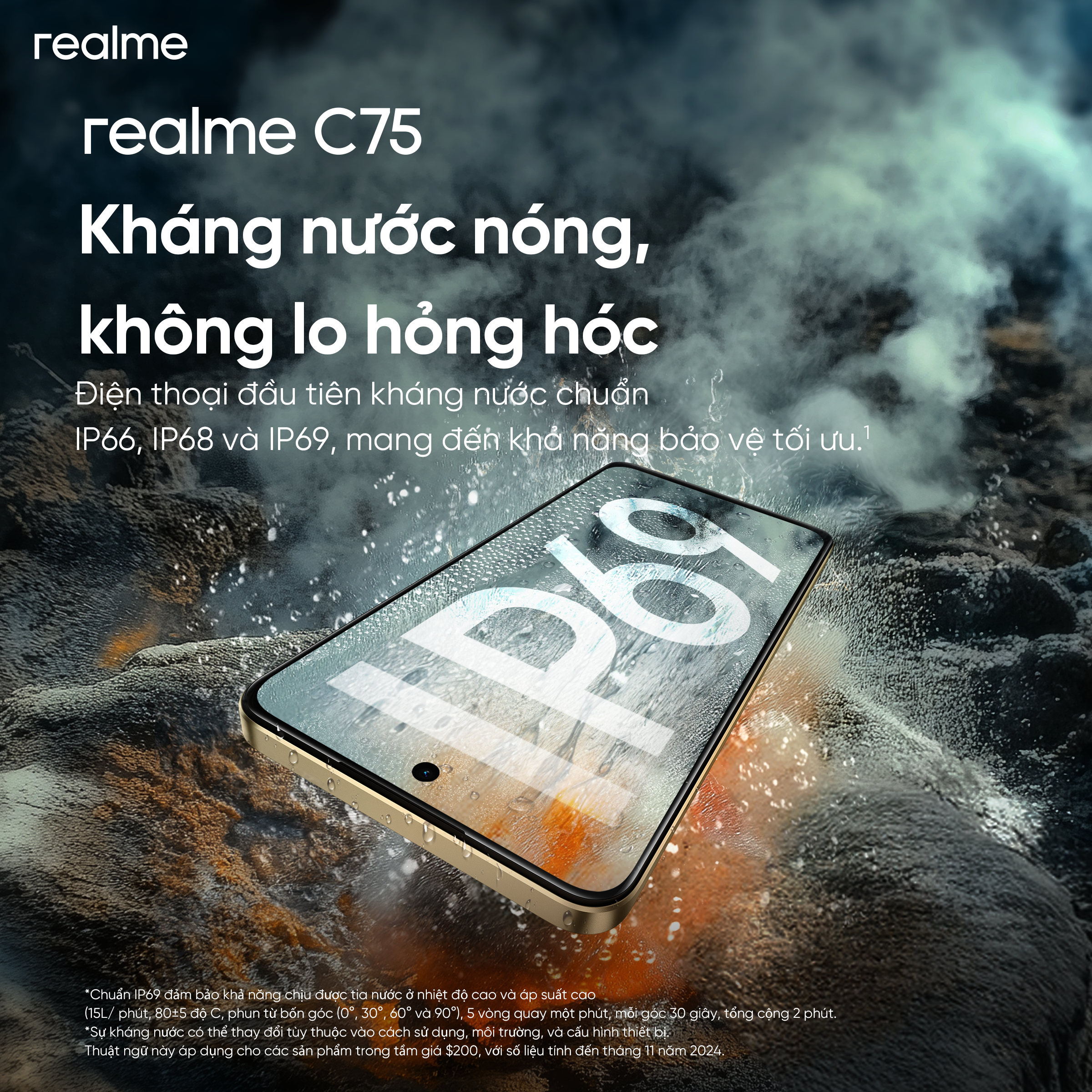 Hotsale mở bán realme C75: Tặng PMH 200K, trả chậm 0%, trả trước 0 đồng, bảo hành 1 năm rưỡi