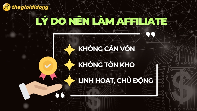 Lý do nên làm cộng tác viên bán hàng Affiliate